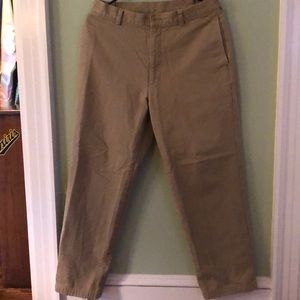 LL Bean Flannel Lined Khakis 31X29